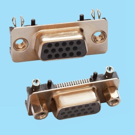 8079 / Female connector SUB-D High Density angled SMD