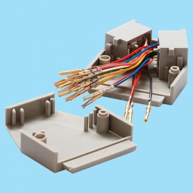 8038 /  Double SUB-D to telephone connector adaptator