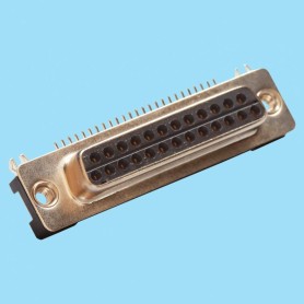 8098 / Conector hembra SUB-D acodado SLIM