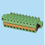 BCESC381VM / Plug for pluggable terminal block spring - 3.81 mm