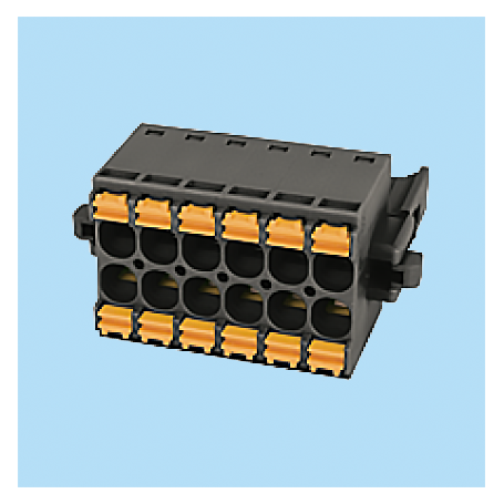 BC0161-02 / Twin plug - Socket pluggable d/ push-in - 5.00 mm
