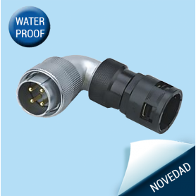 WF-TW / Plug with angled back shell for plastic-hose IP65
