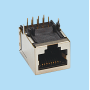 7653 / Side entry SMT shielded jack FCC-68 [Low profile - Shielded/Unshielded]