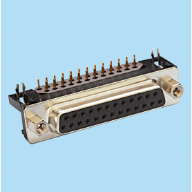 8007 / Female connector SUB-D angled 8.10 mm