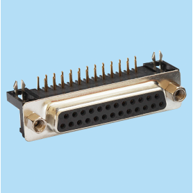 8013 / Female connector SUB-D angled 8.10 mm